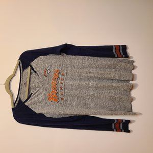 WOMENS DENVER BRONCOS RAGLAN TOP -XXL